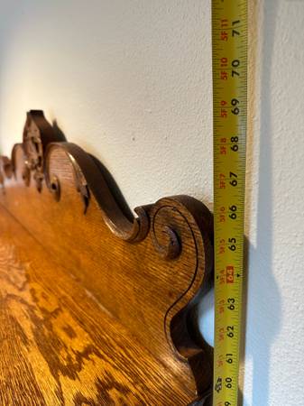 Antique Honey Oak Side By Side China Buffet