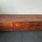 Vintage Mid Century Modern Rosewood Solid Wood Lowboy Credenza Dovetail 9-Drawer Console