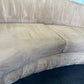 Custom Made By Weiman Preview Suede Mid Century Kidney Shaped Curved Sofa