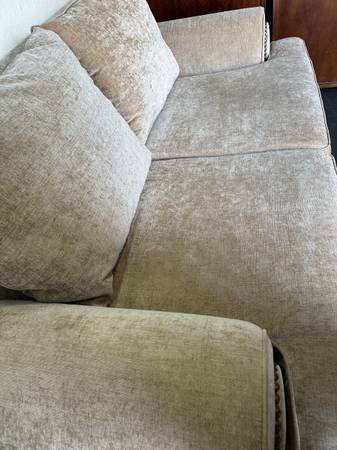 Furniture of America Jula Traditional Linen Sofa Brown by Bed Bath and Beyond