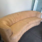 Custom Made By Weiman Preview Suede Mid Century Kidney Shaped Curved Sofa