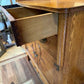 Antique Honey Oak Side By Side China Buffet