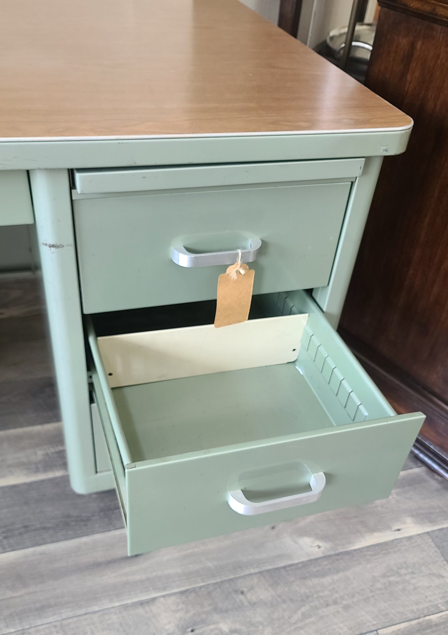 Mcdowell & Craig Vintage Metal Tanker Desk