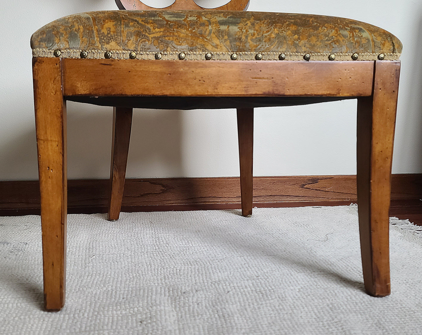 Ornate Orange Wood Chair