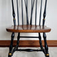 Vintage L. Hitchcock Spinndle Brace Back Windsor Style Arm Chair