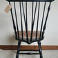 Vintage L. Hitchcock Spinndle Brace Back Windsor Style Arm Chair