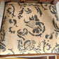 Ornate Thistle Pattern Vintage Wooden Armchair