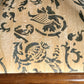 Ornate Thistle Pattern Vintage Wooden Armchair