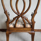 Ornate Thistle Pattern Vintage Wooden Armchair