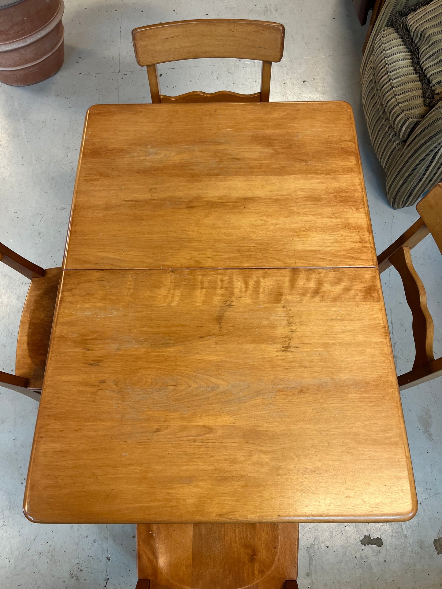 Solid Wood Dining Table w/ Chairs Set