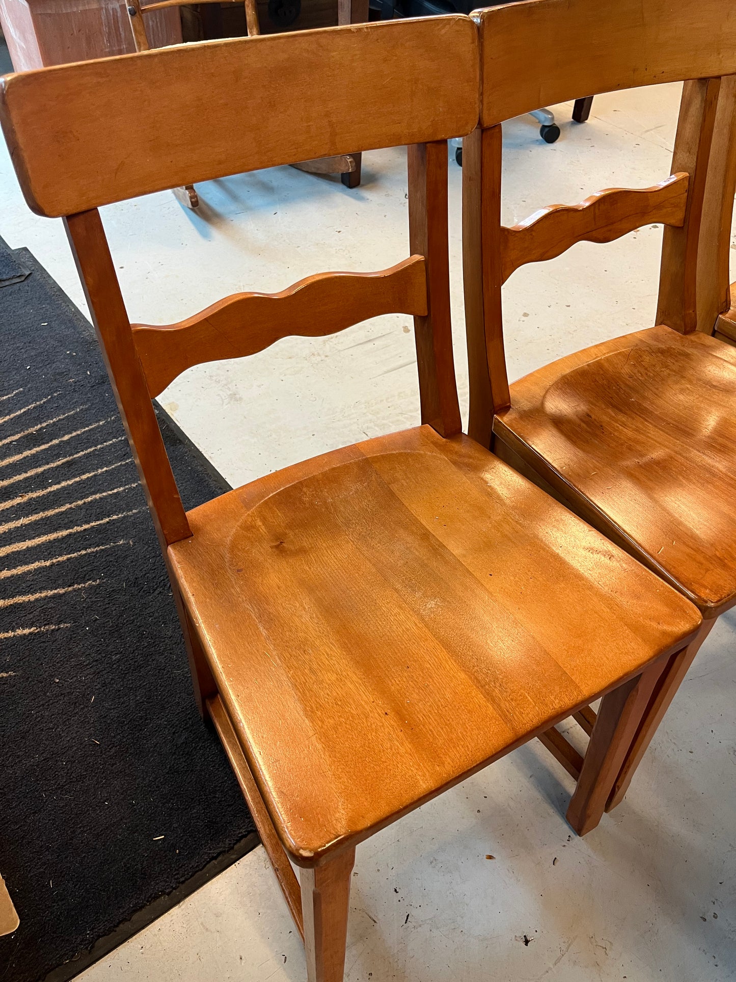 Solid Wood Dining Table w/ Chairs Set