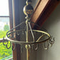 Antique Solid Brass & Iron Valet Coat Rack