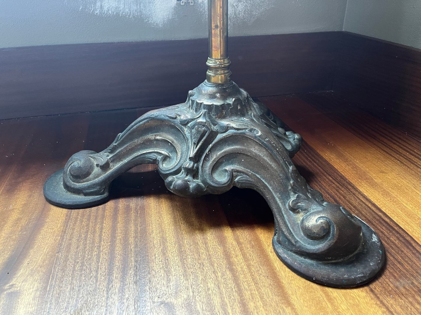 Antique Solid Brass & Iron Valet Coat Rack