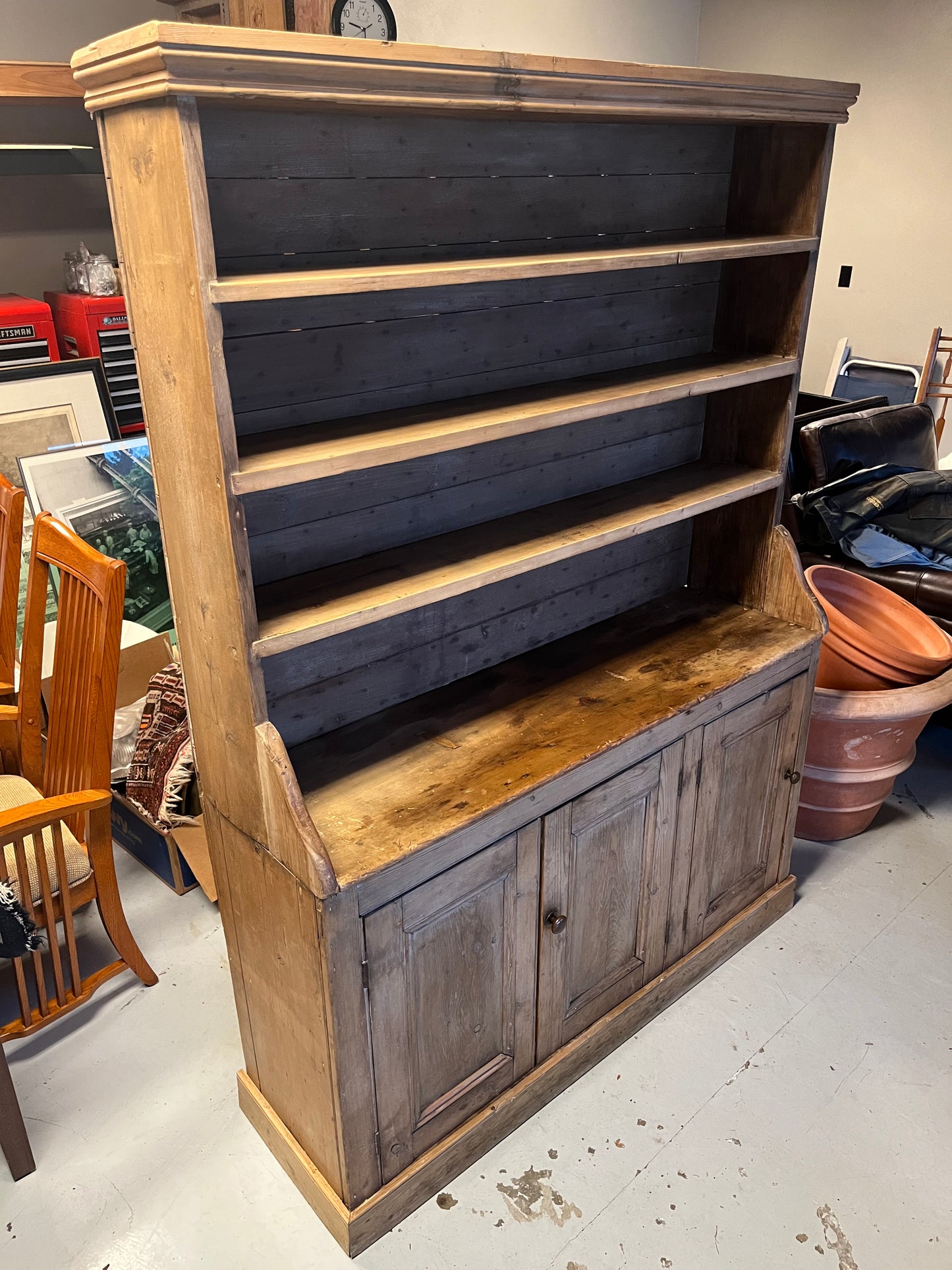 Antique Pine Hutch Late 1800s