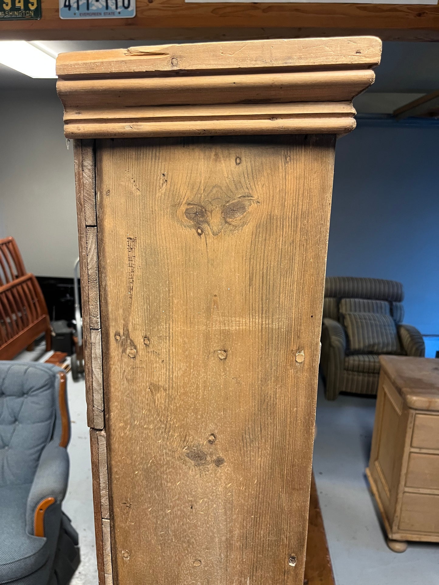 Antique Pine Hutch Late 1800s