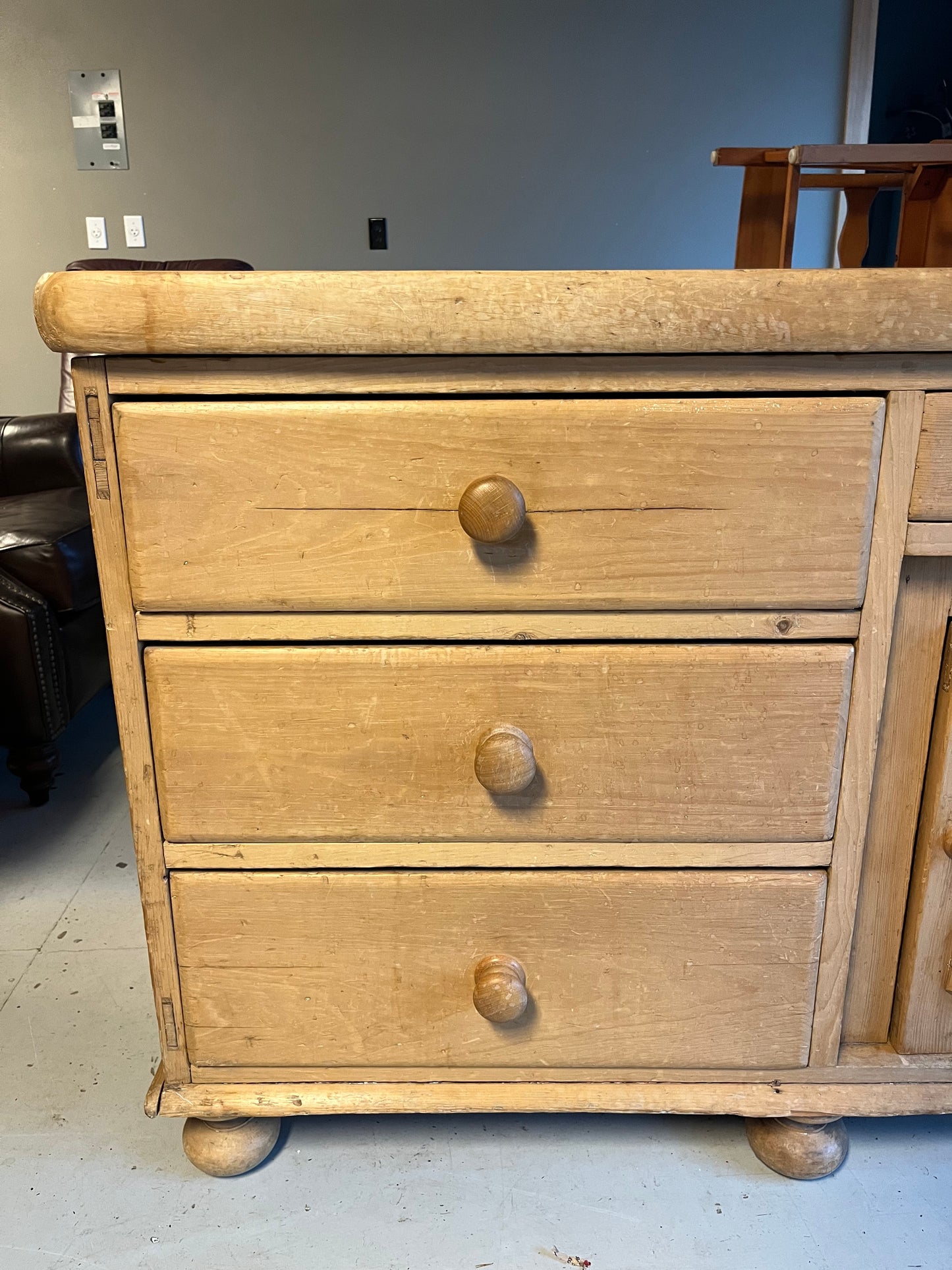 Antique Pine Dresser Late 1800s