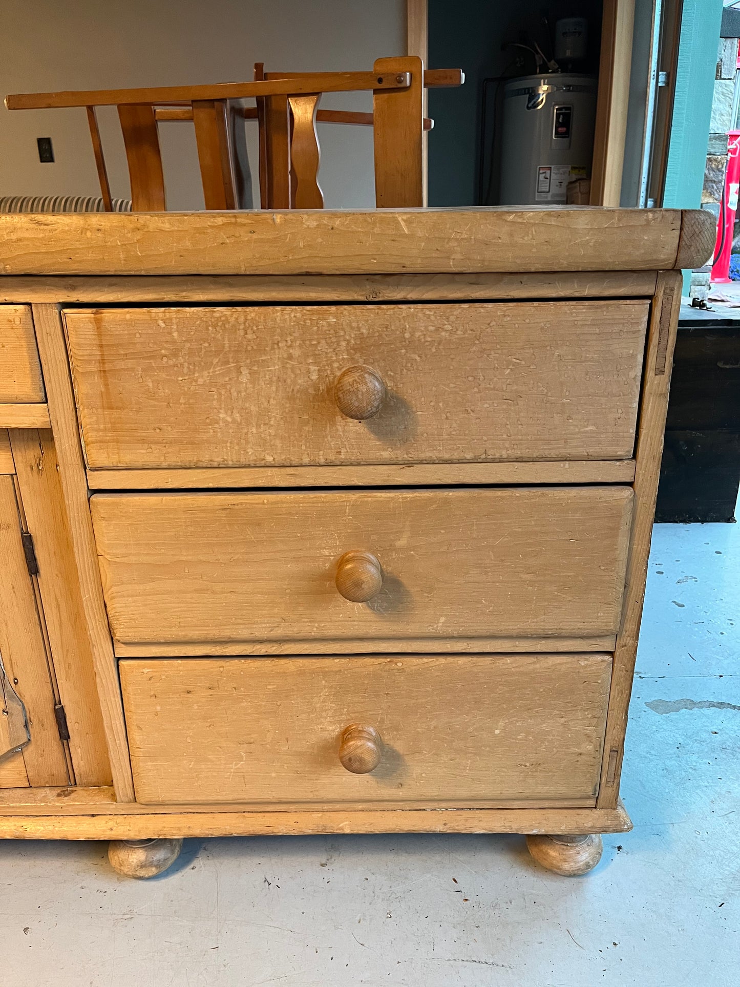 Antique Pine Dresser Late 1800s