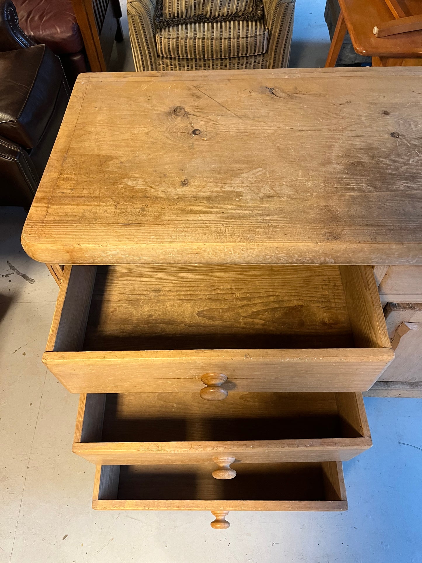 Antique Pine Dresser Late 1800s