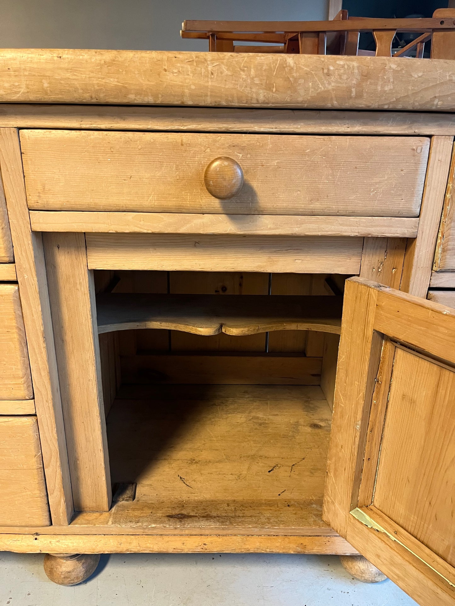 Antique Pine Dresser Late 1800s