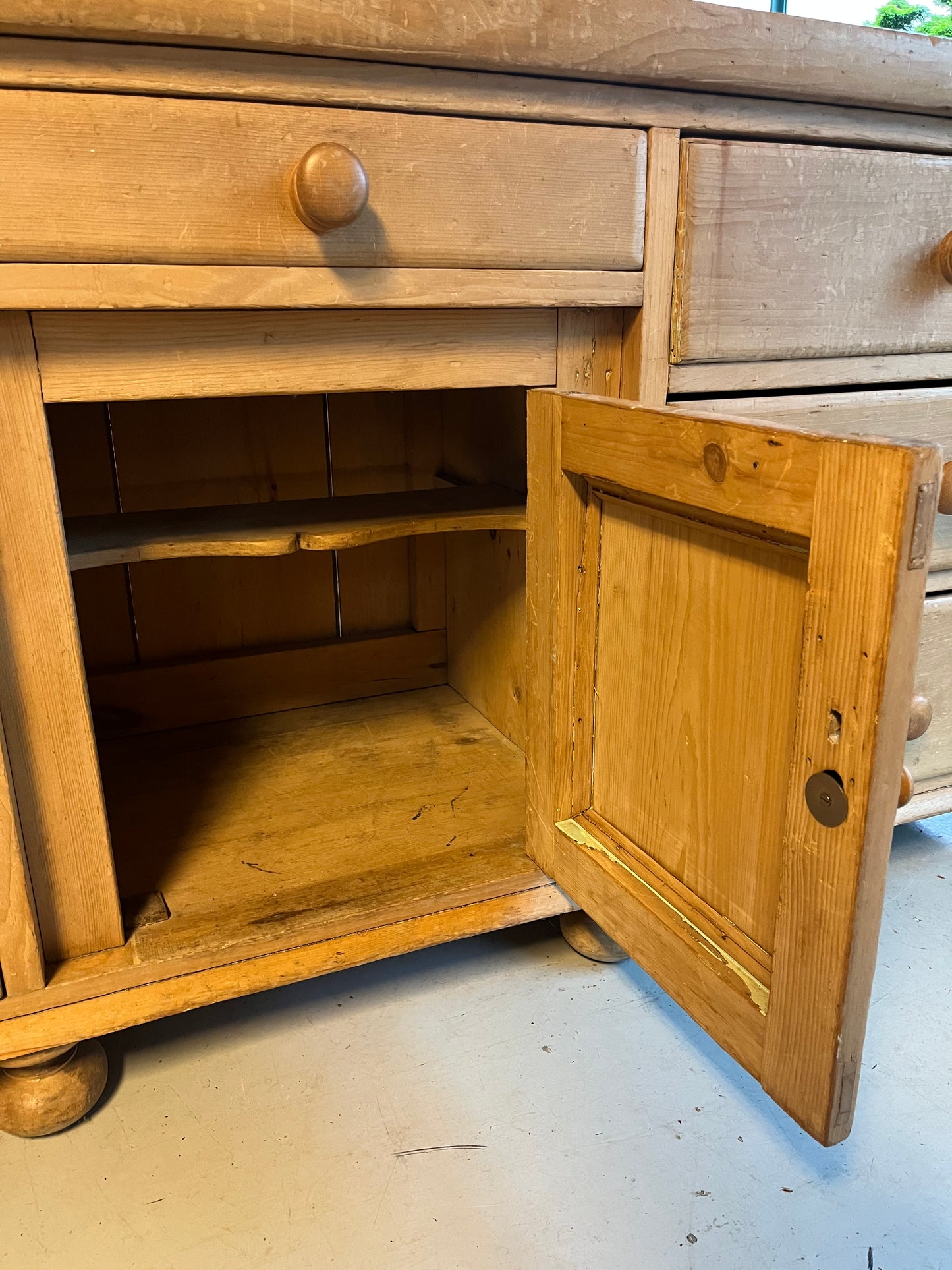 Antique Pine Dresser Late 1800s