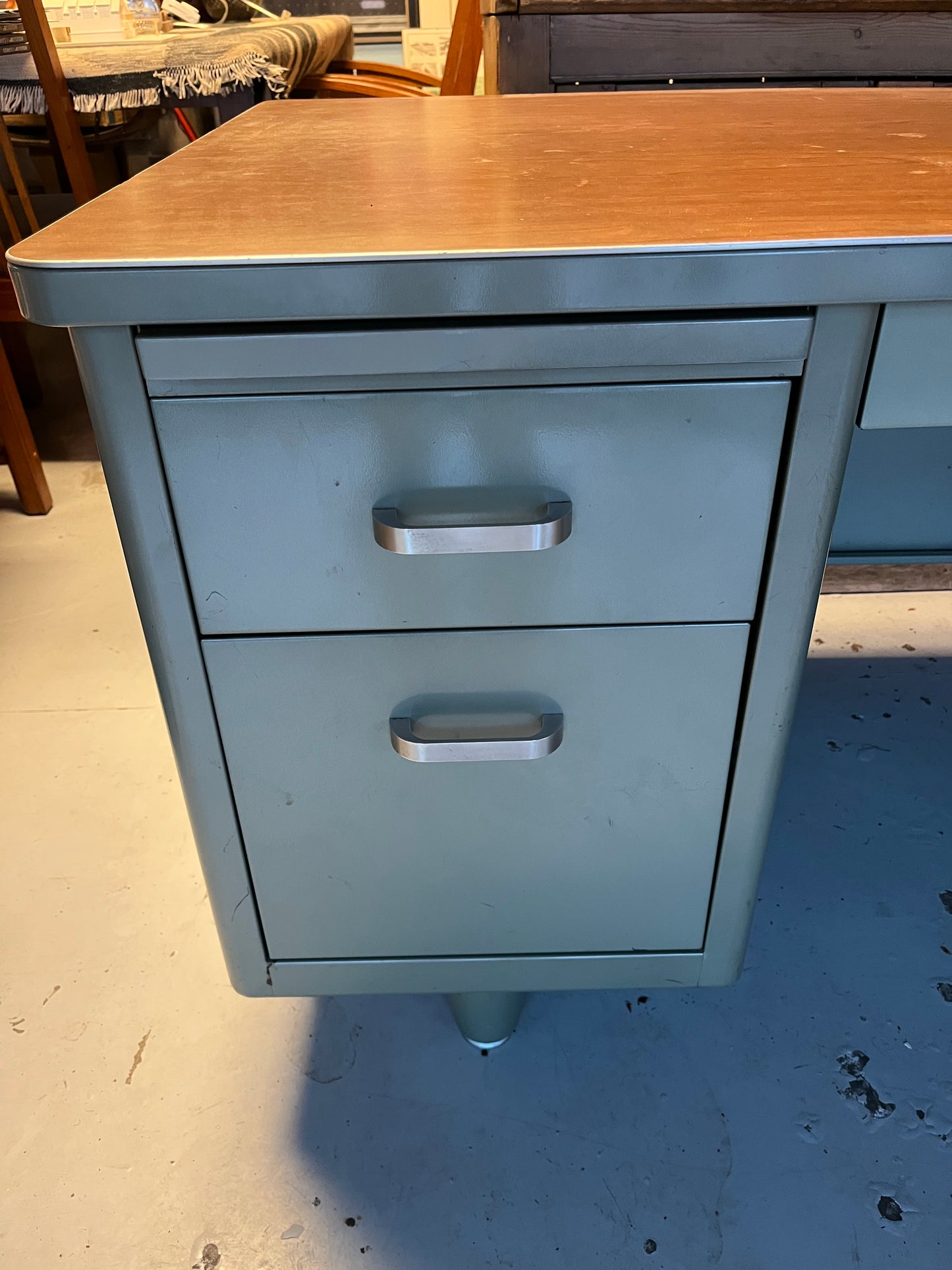 Mcdowell & Craig Vintage Metal Tanker Desk