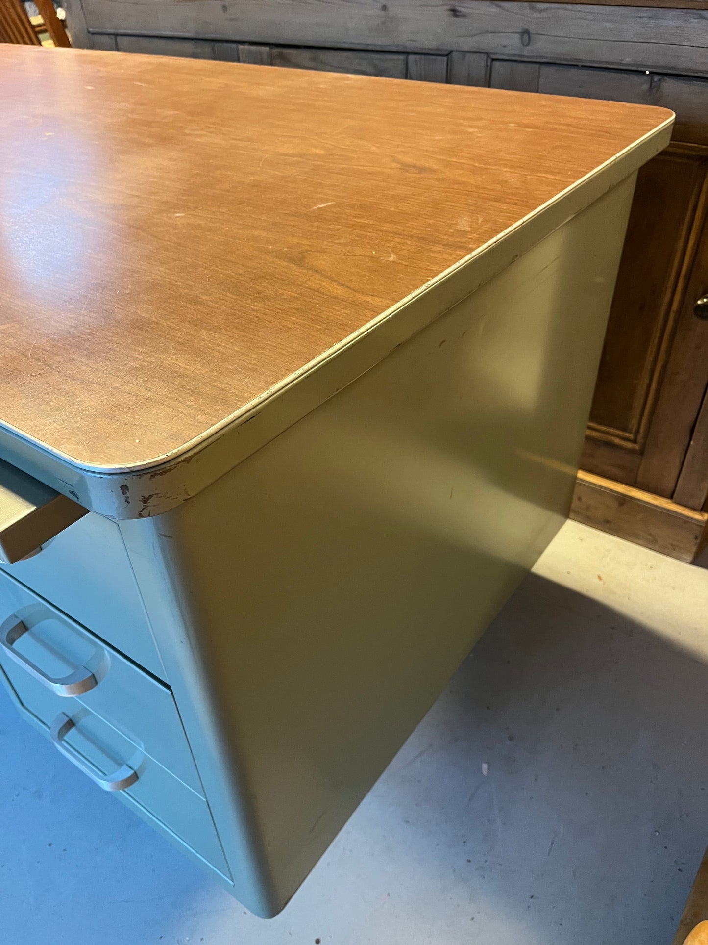 Mcdowell & Craig Vintage Metal Tanker Desk