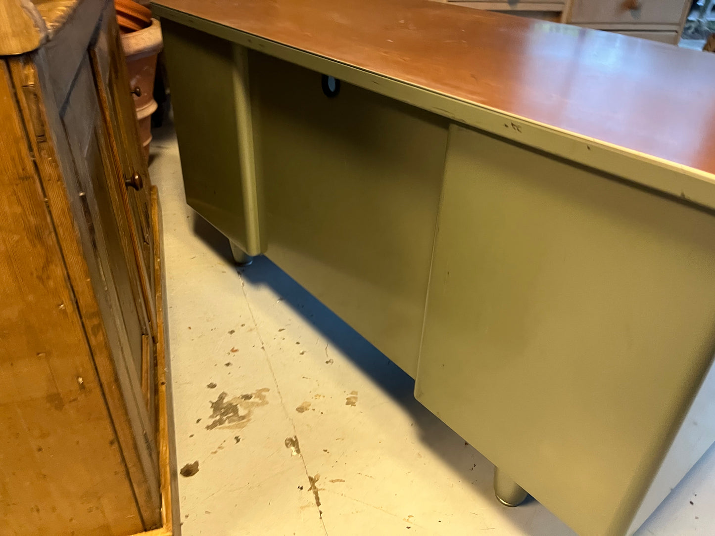 Mcdowell & Craig Vintage Metal Tanker Desk