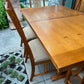 Mission Style Dining Table with Leaf + 6 Chairs