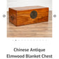 Solid Wood Chest with Metal Clasp