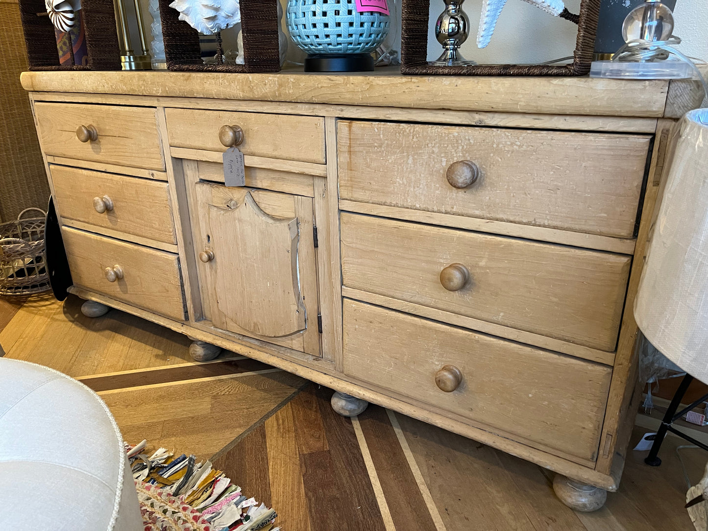 Antique Pine Dresser Late 1800s