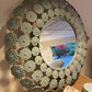 Round Flower Mirror, Iodized Copper Style