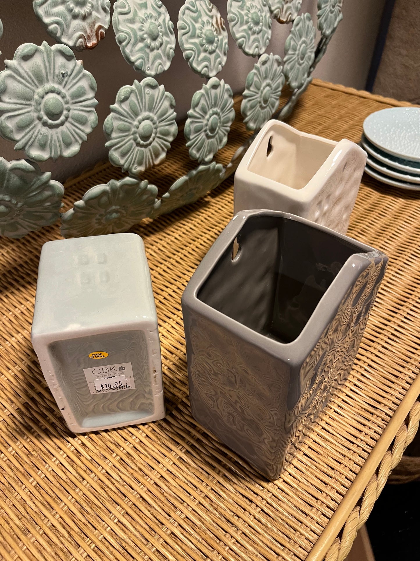 Ceramic Decorative Hangable Bins