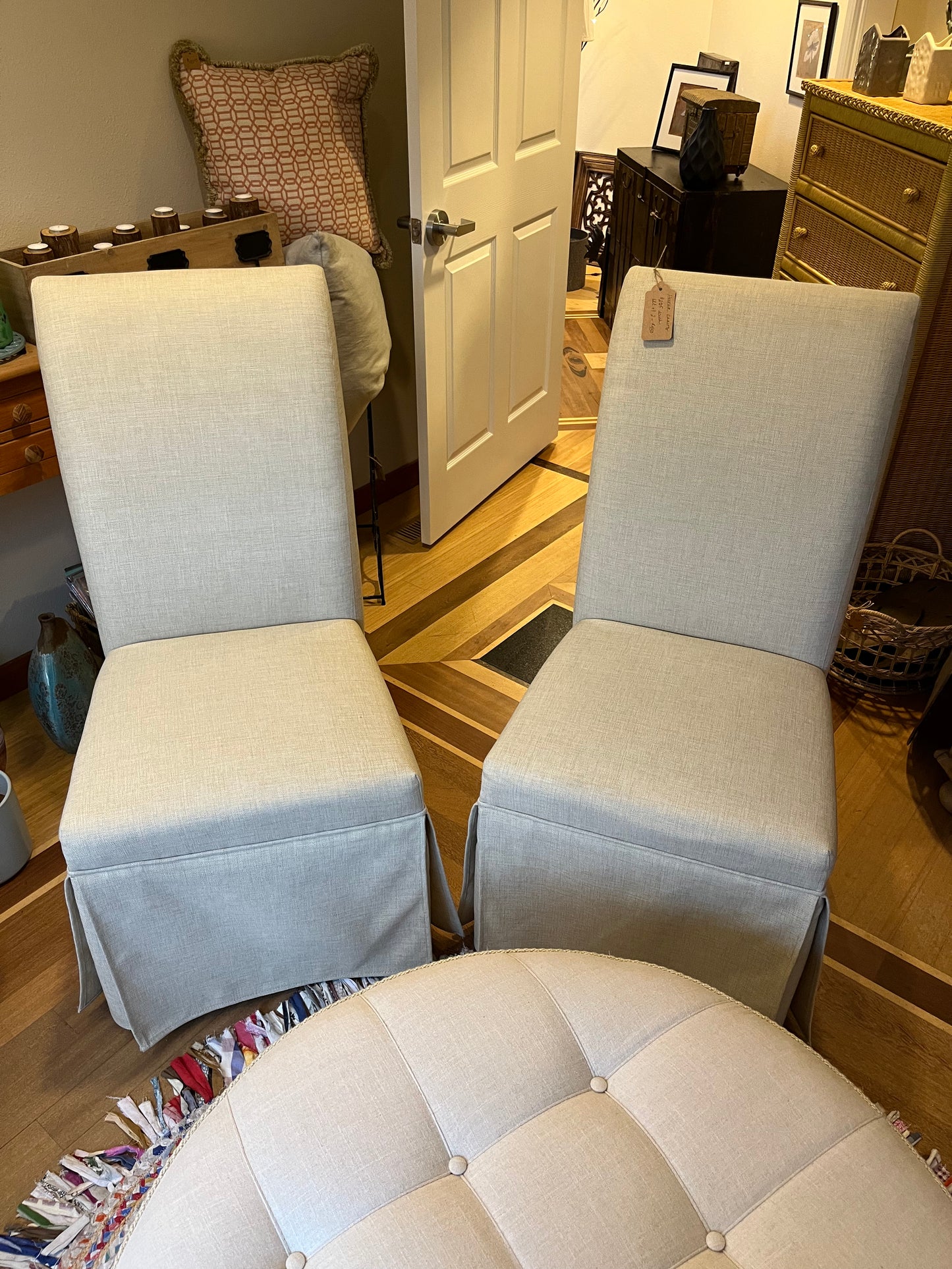 Hooker Furniture Tan Twill Chairs