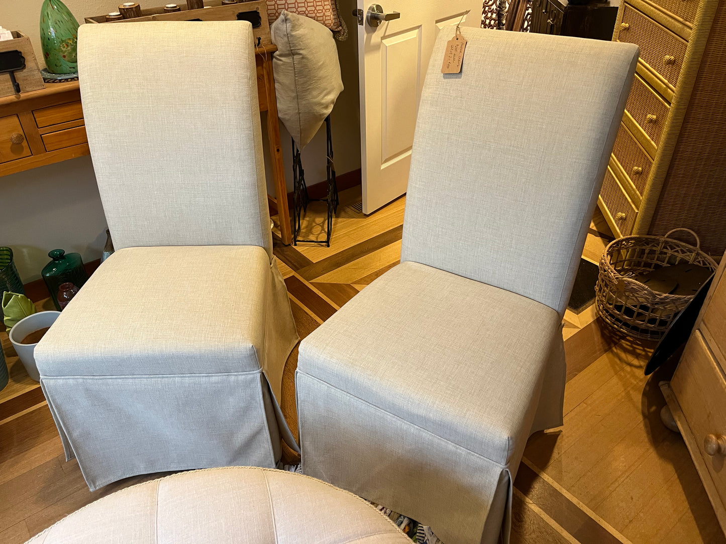 Hooker Furniture Tan Twill Chairs