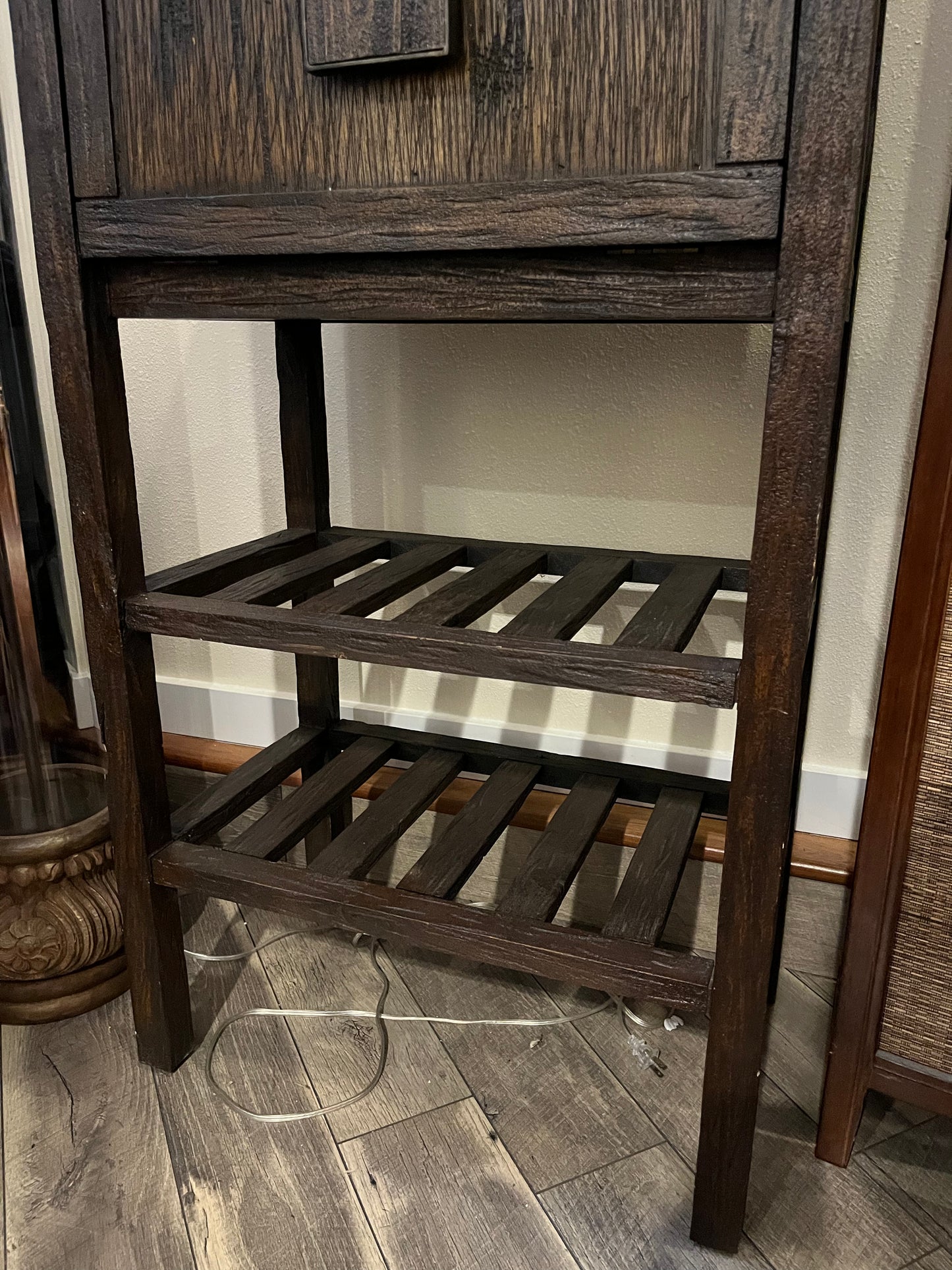 Console with Drop Down Mirror Cabinet