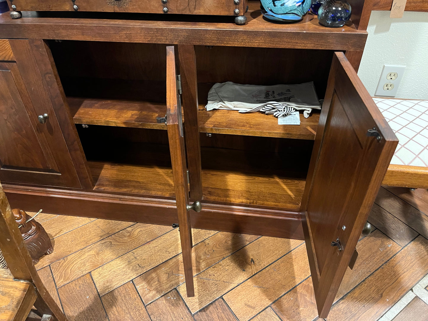 Wood Bookshelf with Storage Drawers