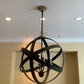 Round Forged Steel Chandelier