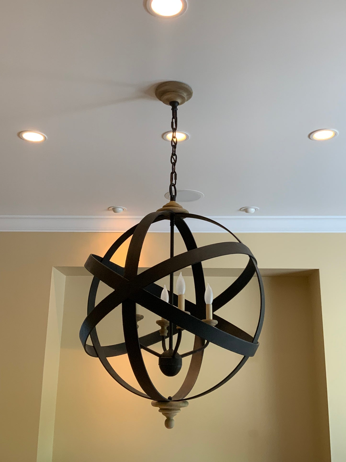 Round Forged Steel Chandelier