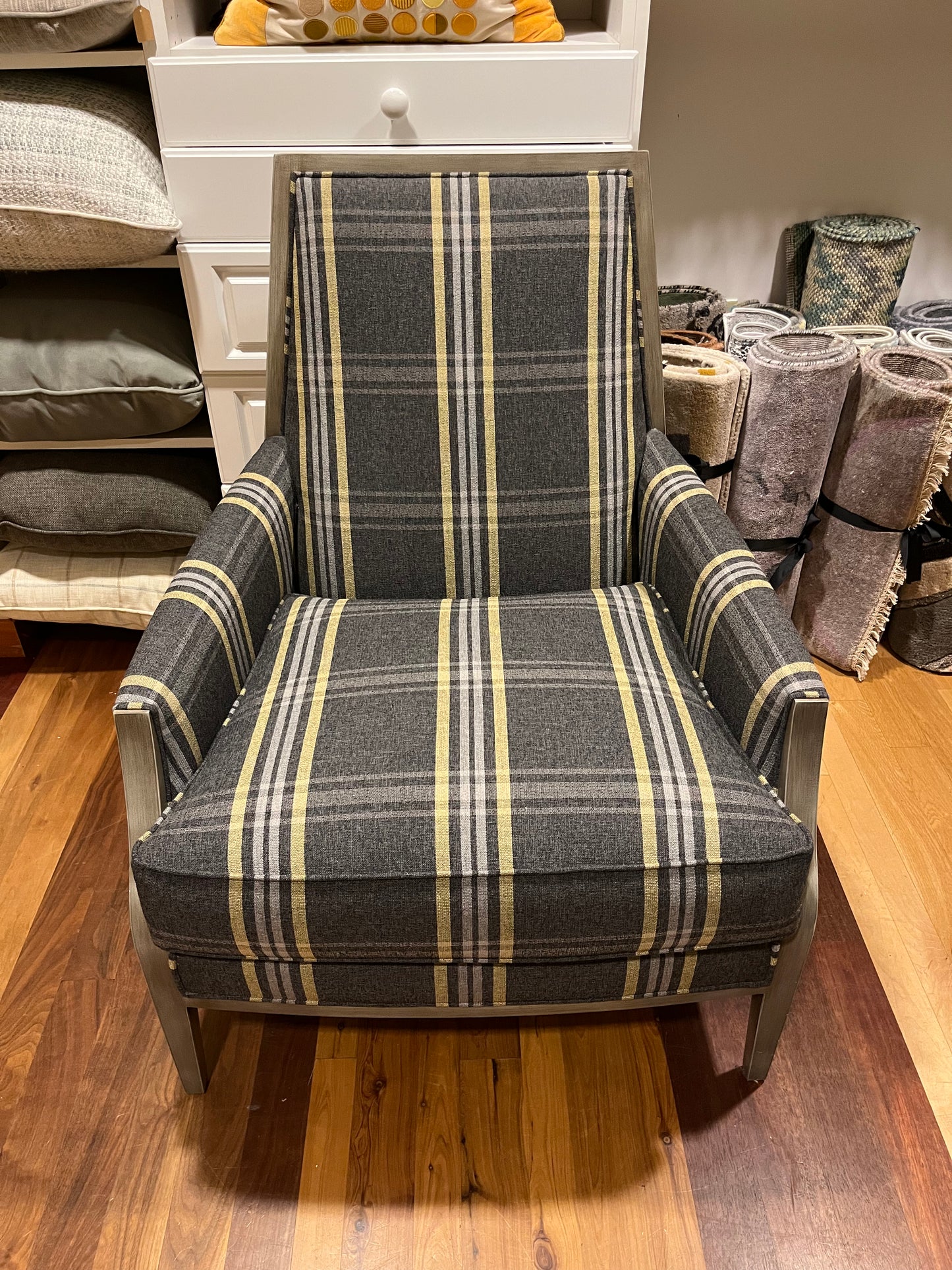 Joe Ruggiero Plaid Chair