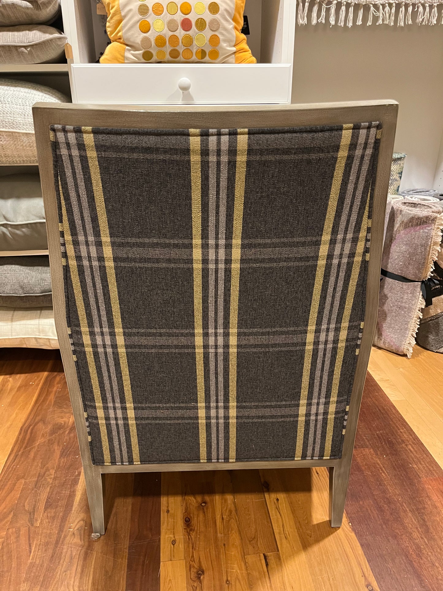 Joe Ruggiero Plaid Chair