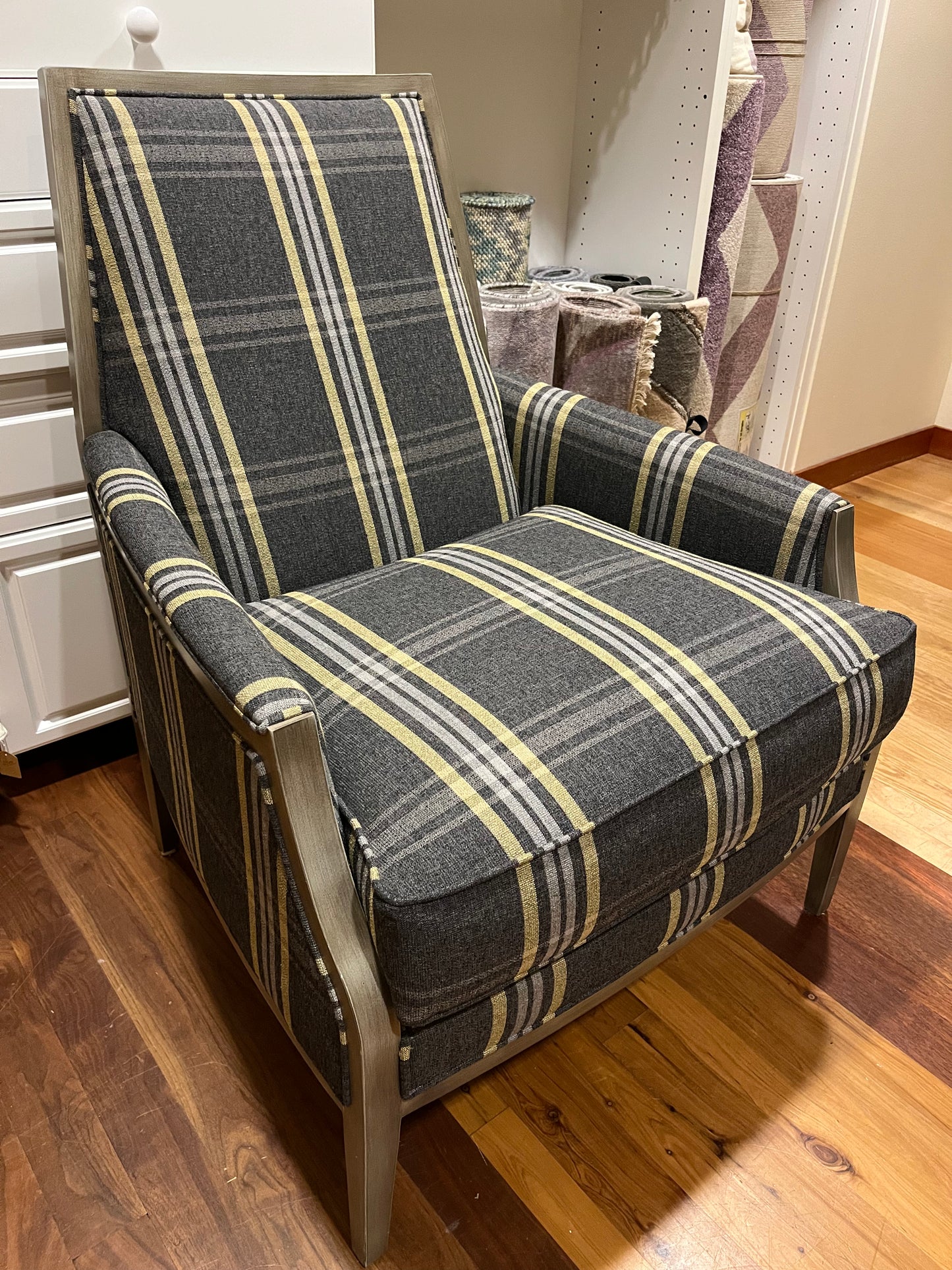 Joe Ruggiero Plaid Chair