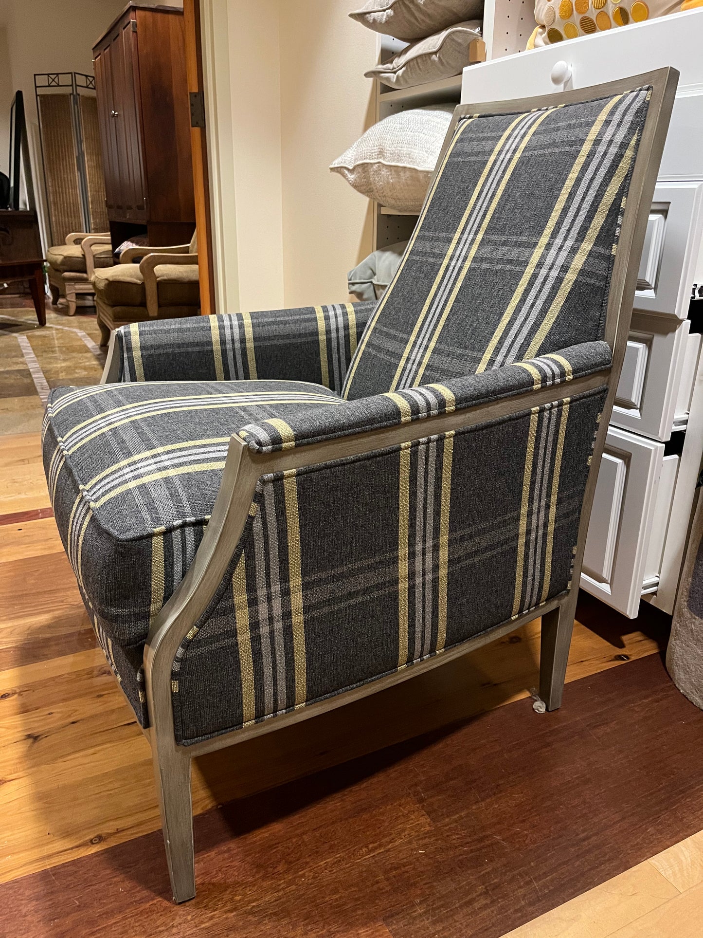 Joe Ruggiero Plaid Chair